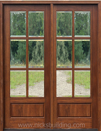 6-Lite 8'0" Clear Beveled Glass